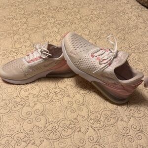 Nike Air Max 270 Women's Sneakers in Pink and White